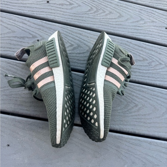 adidas Shoes - Adidas NMD R1 Olive Green Rose Gold Women’s 8 Boost